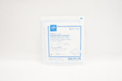 Medline NON21448 Woven Gauze Sponges, 8-Ply, 100% Cotton 4 x 4 inch - Pack of 2